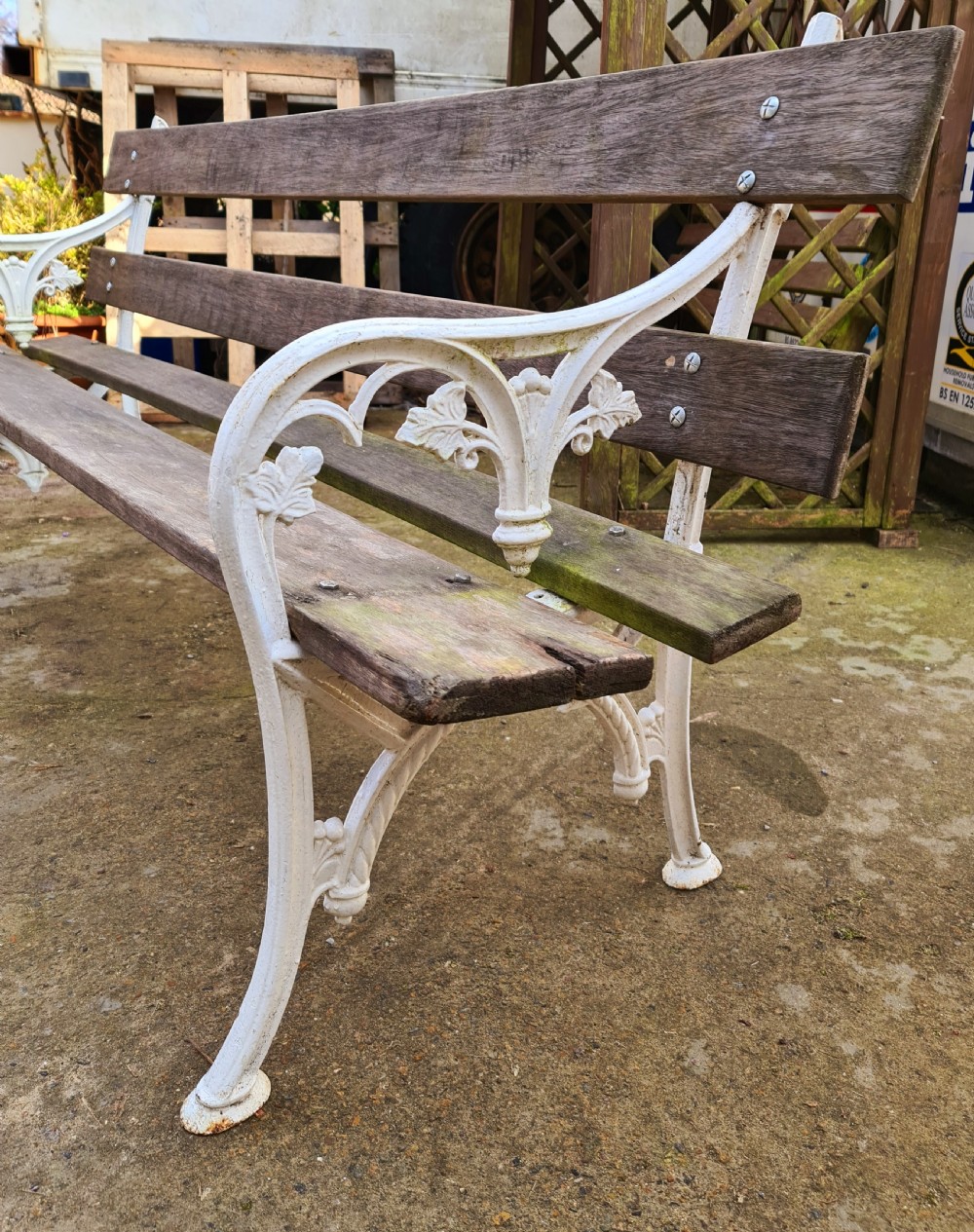 The Falkirk Seat - Rare Victorian Garden Bench.  c.1860 View IV