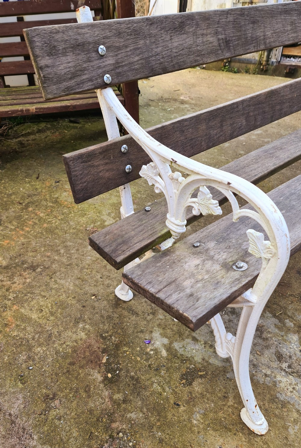 The Falkirk Seat - Rare Victorian Garden Bench.  c.1860 View V