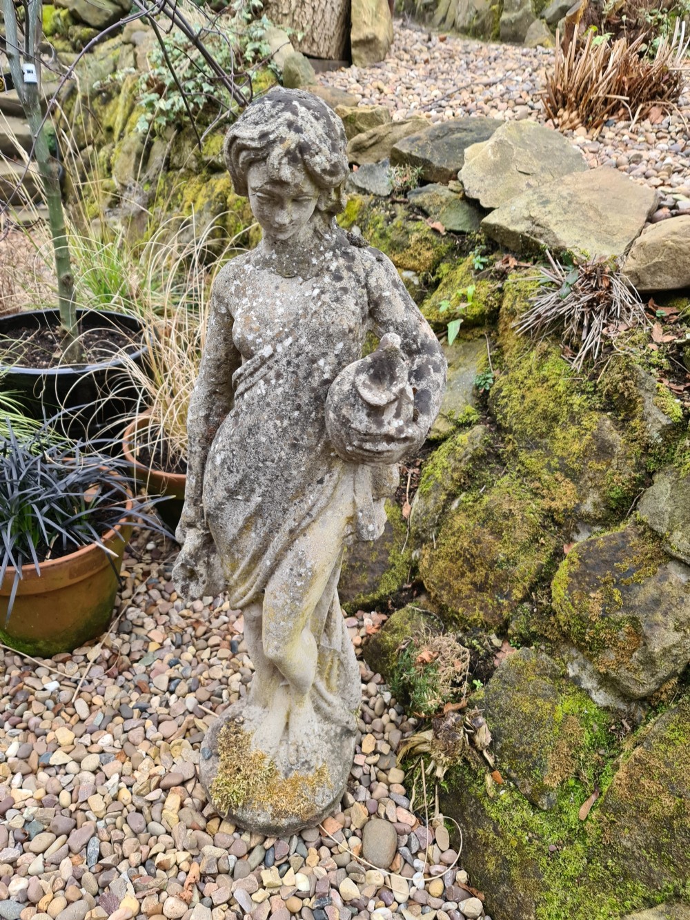 Composite Stone Semi-clad Maiden Water Carrier View VI