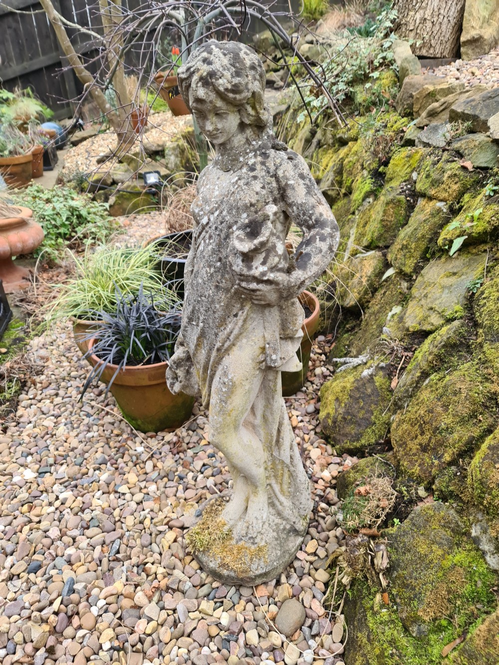Composite Stone Semi-clad Maiden Water Carrier View VIII