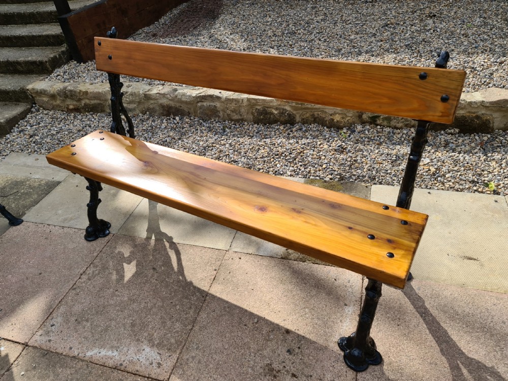Substantial Cast Iron 19th Century Coalbrookdale Garden Bench View III