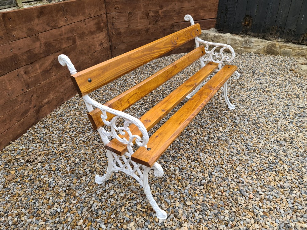 Quality Cast Iron Victorian Garden Bench View III