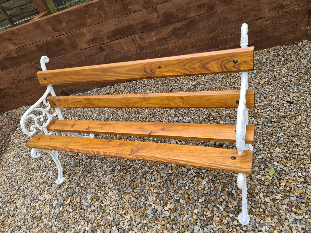 Quality Cast Iron Victorian Garden Bench View V