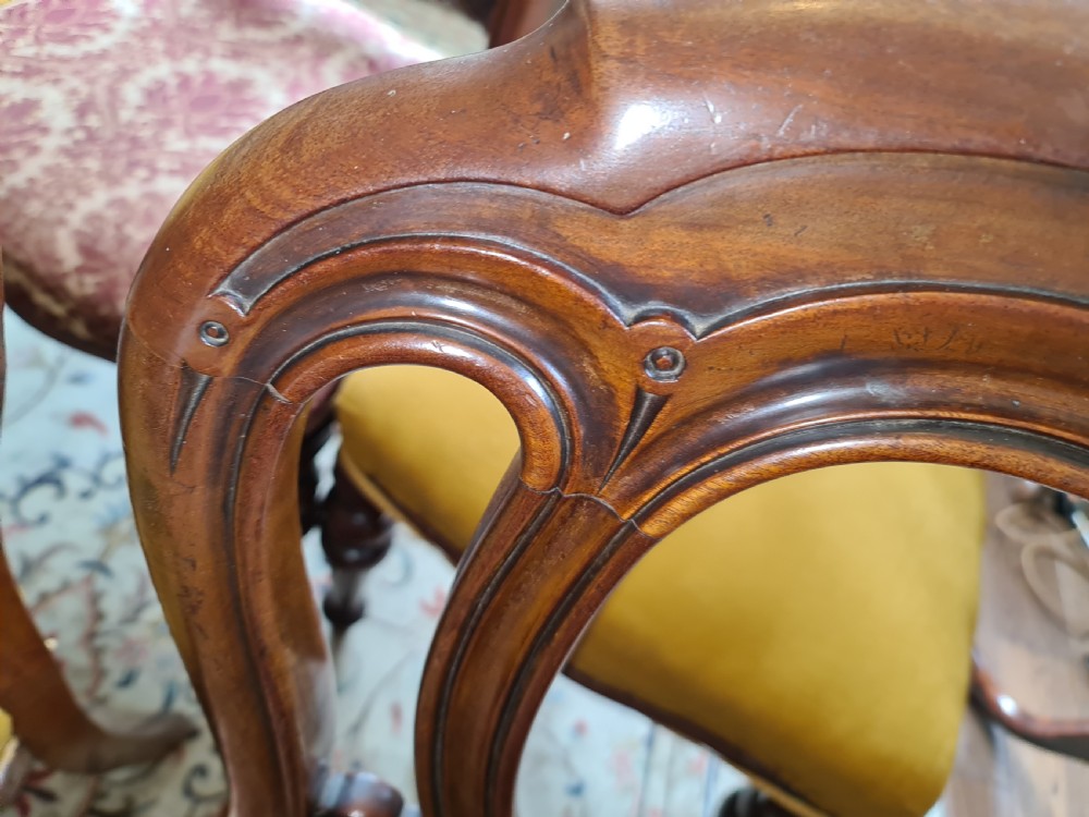 Fine set of Eight 19th Century Balloon Back Chairs View III
