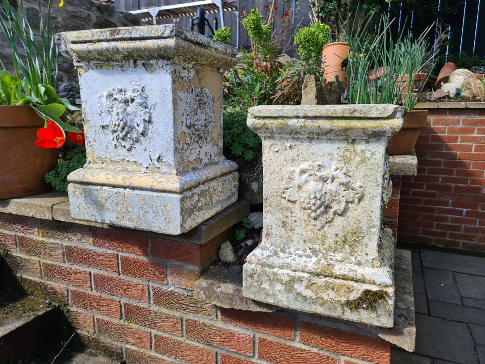 19th Century Pair of Terracotta Pedestals View VIII