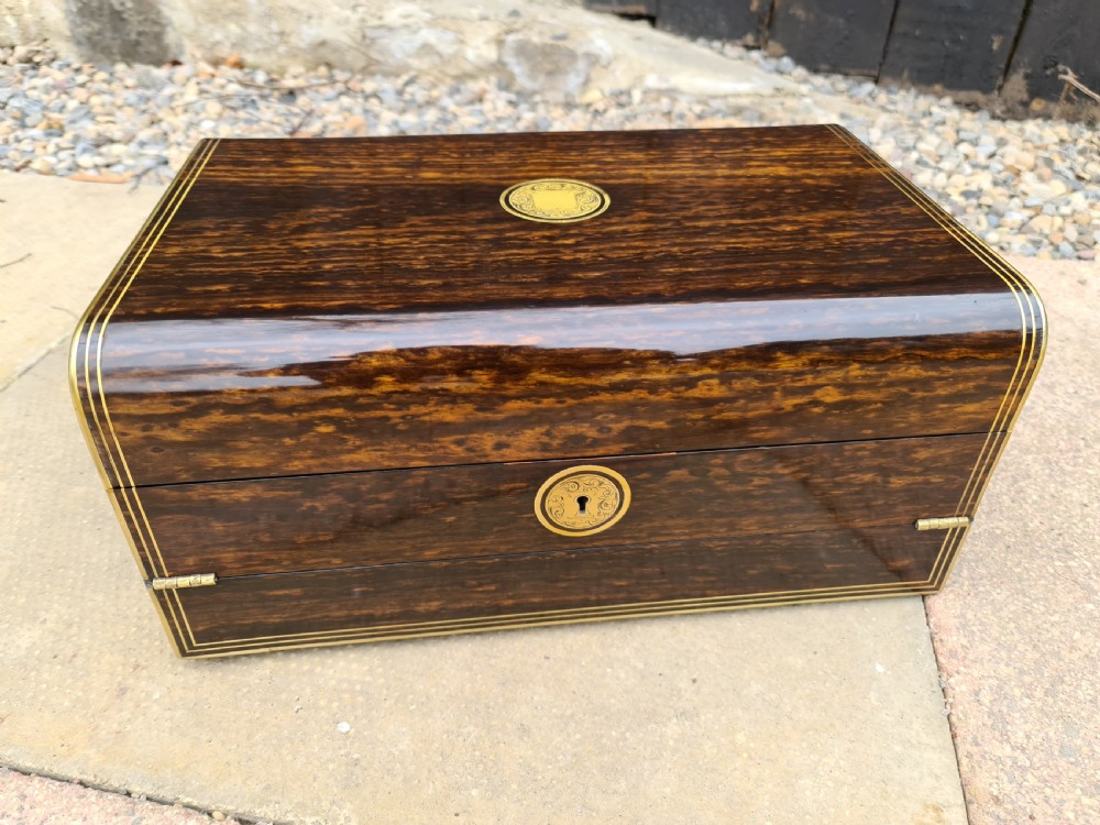 Exceptional Quality Rare Victorian Coromandel Writing Slope