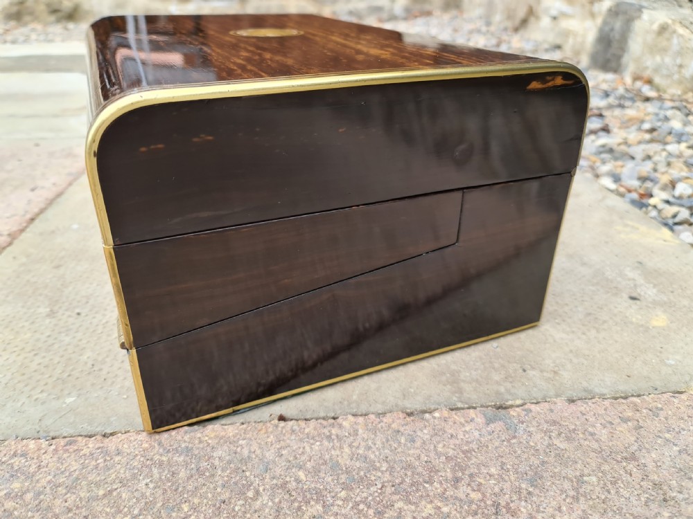 Exceptional Quality Rare Victorian Coromandel Writing Slope View XII