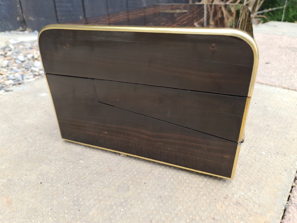Exceptional Quality Rare Victorian Coromandel Writing Slope View XIII