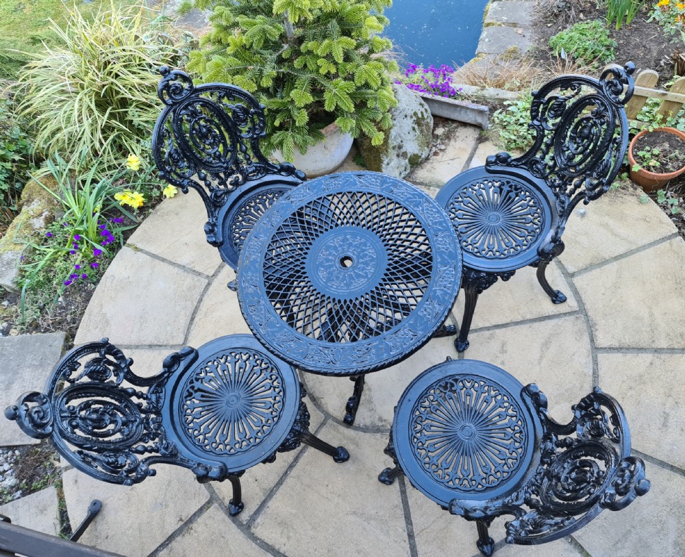 Victorian Cast Iron Garden Set
