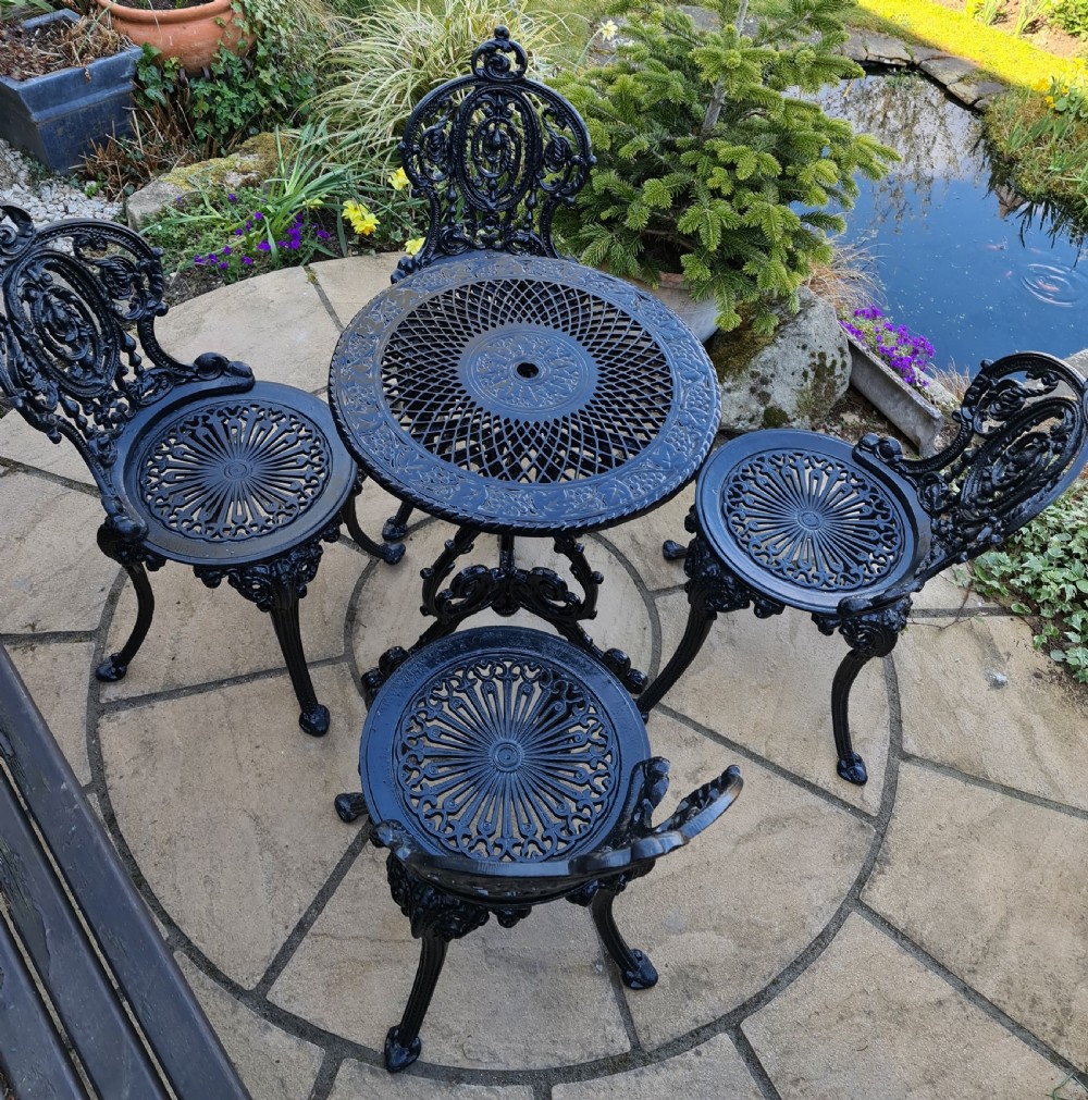 Victorian Cast Iron Garden Set View XI