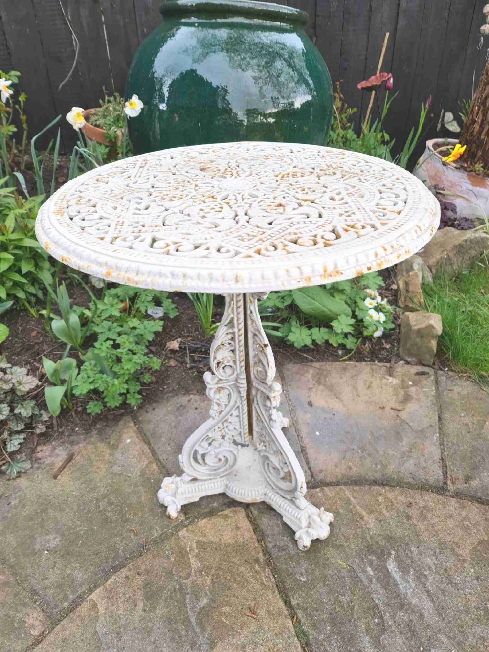 Rare Cast Iron Table - Coalbrookdale Christopher Dresser Pattern
