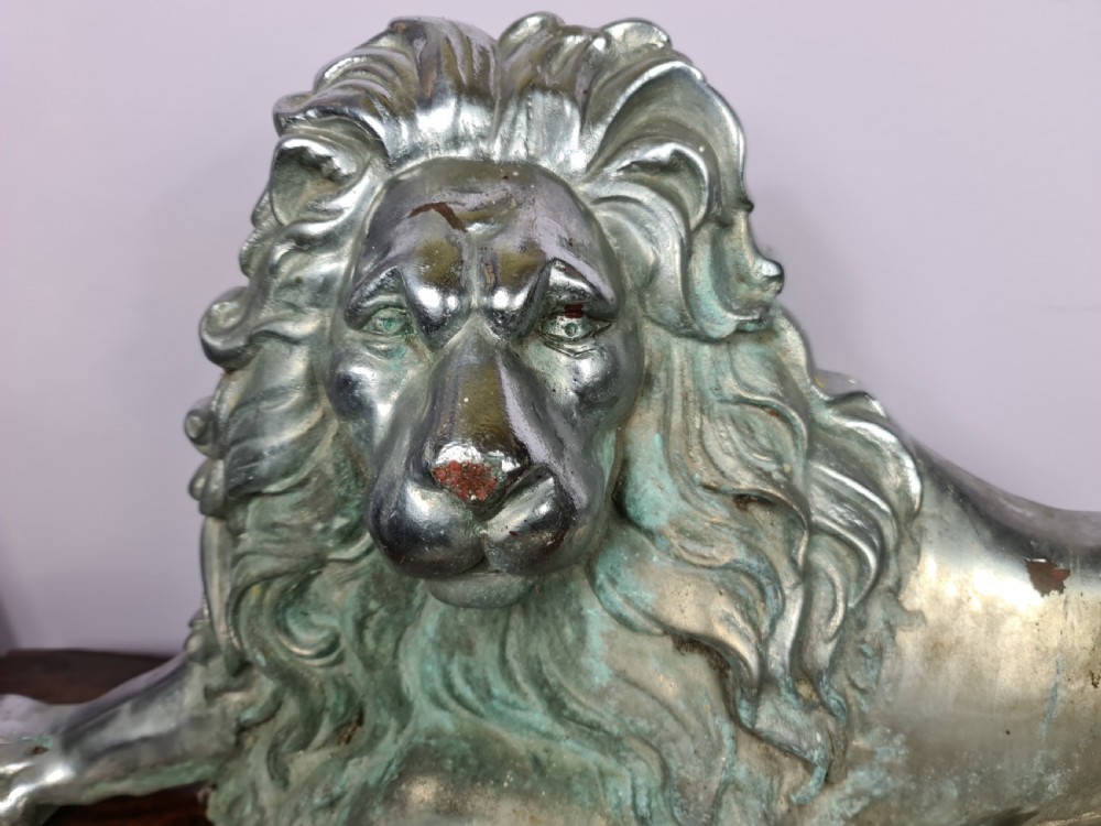 Interesting large Recumbent Lion Doorstop View II