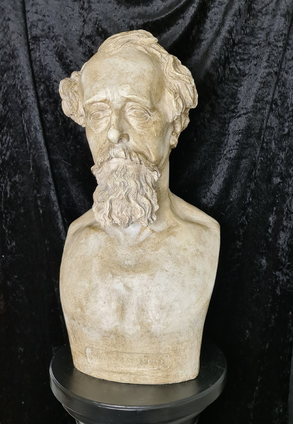 Handsome Bust of Writer Charles Dickens