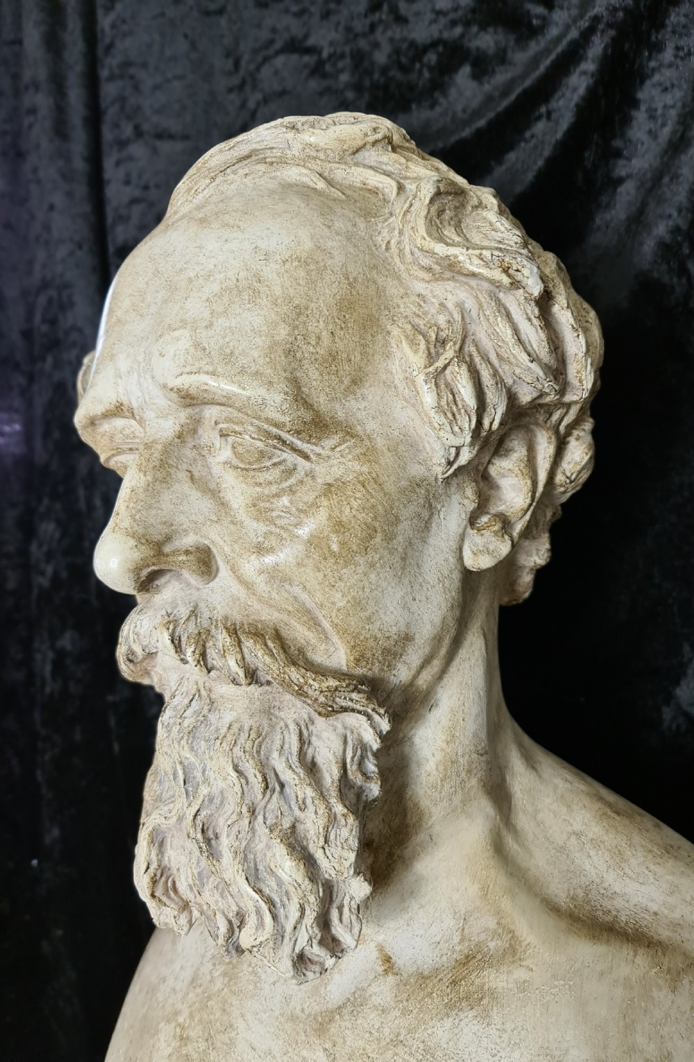 Handsome Bust of Writer Charles Dickens View IX