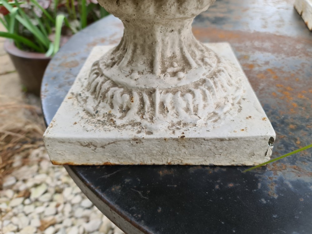 Pair French Cast-iron Garden Urns View IX