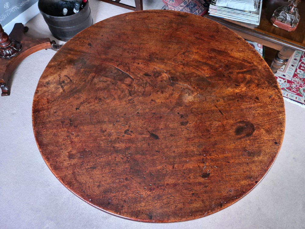Exhibition Quality Mahogany Tip-Up Table c.1760 View VI