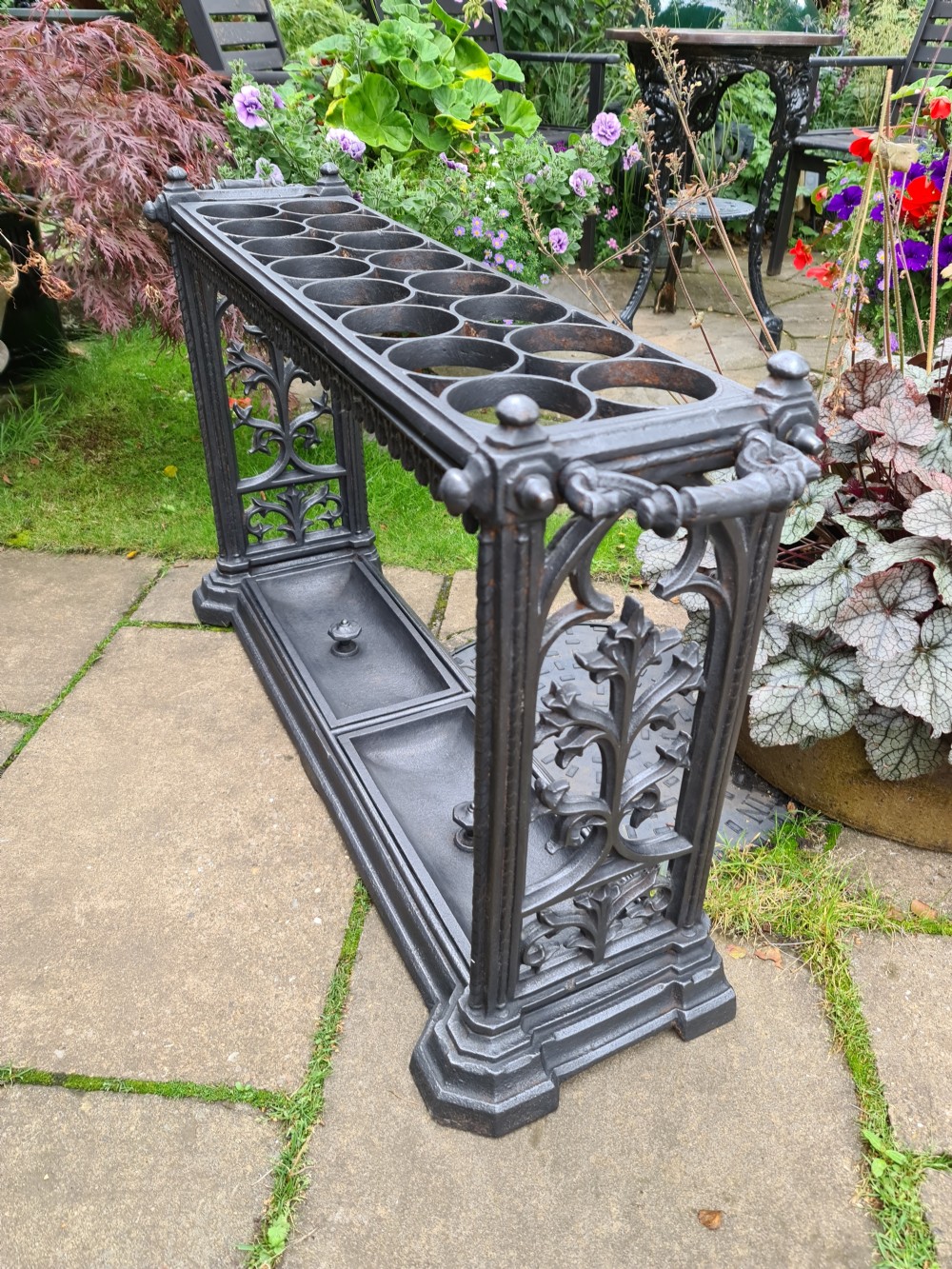 Rare 19th Century Stick Stand in Gothic style View III