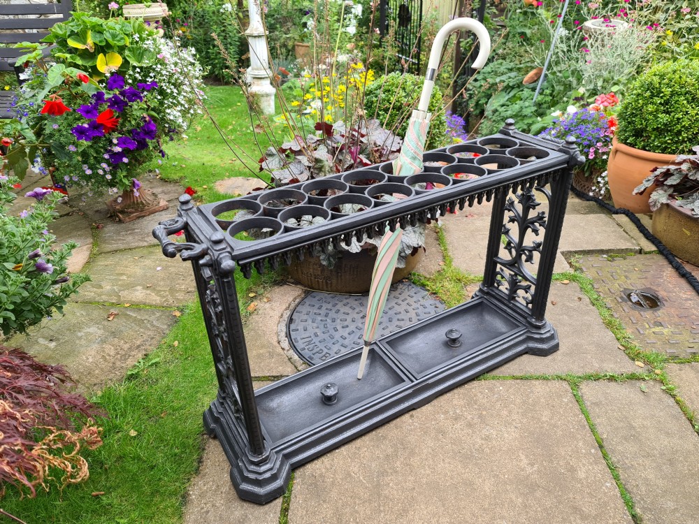 Rare 19th Century Stick Stand in Gothic style View VI