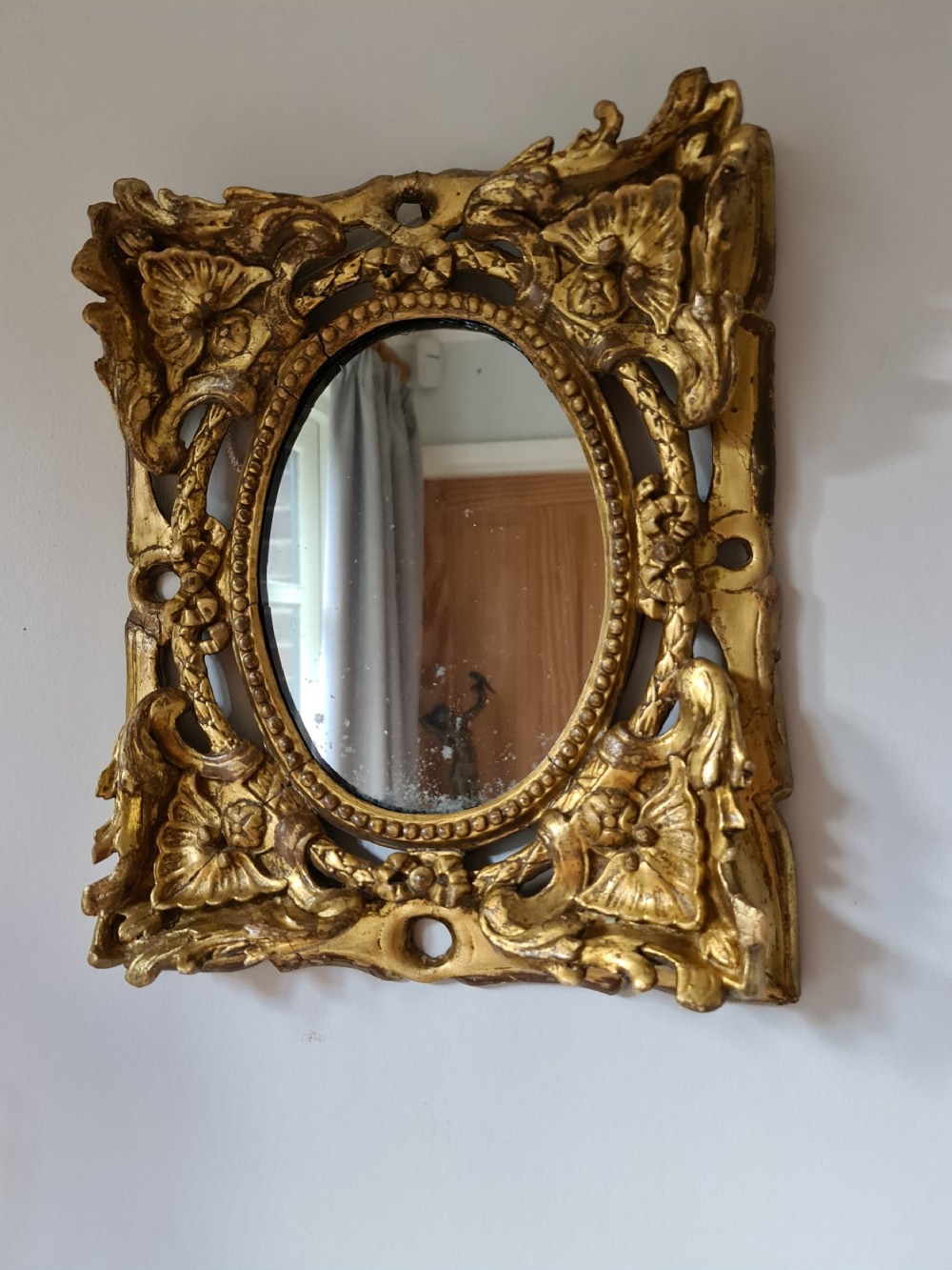 Small 19th Century Giltwood Mirror