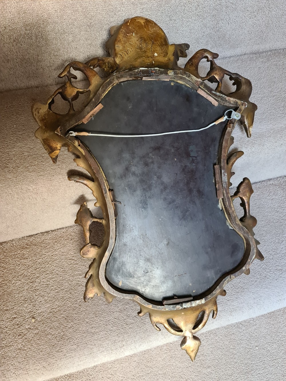 Ornate 19th Century small French Mirror View VIII