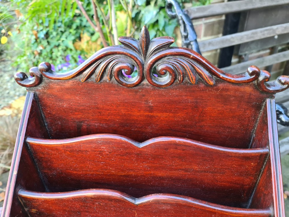 Victorian Desk Tidy with Drawer View III