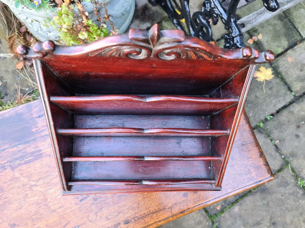 Victorian Desk Tidy with Drawer View VI