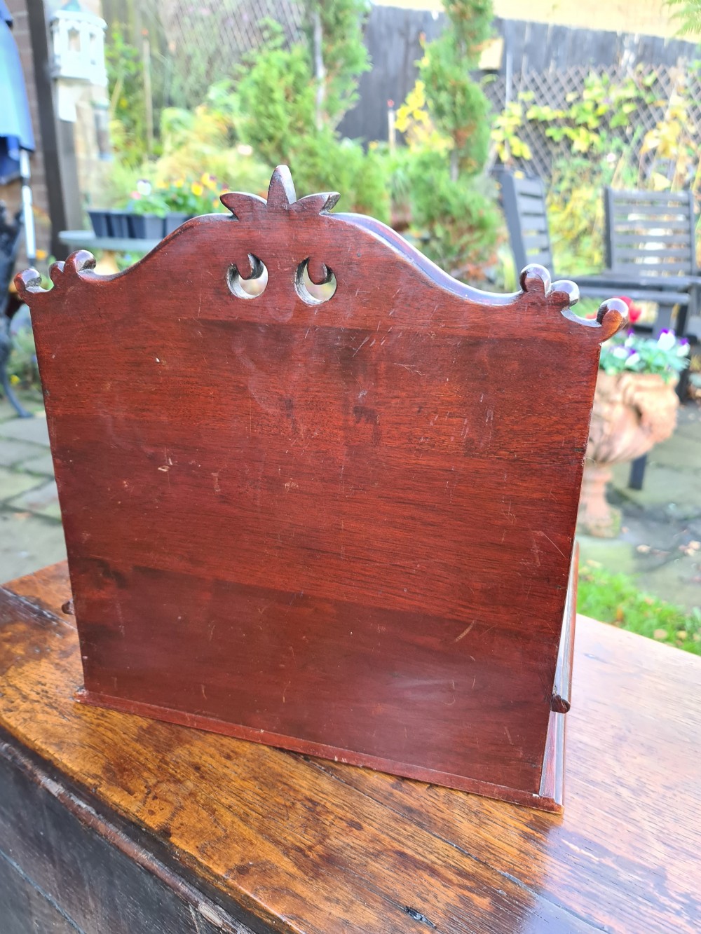 Victorian Desk Tidy with Drawer View VIII
