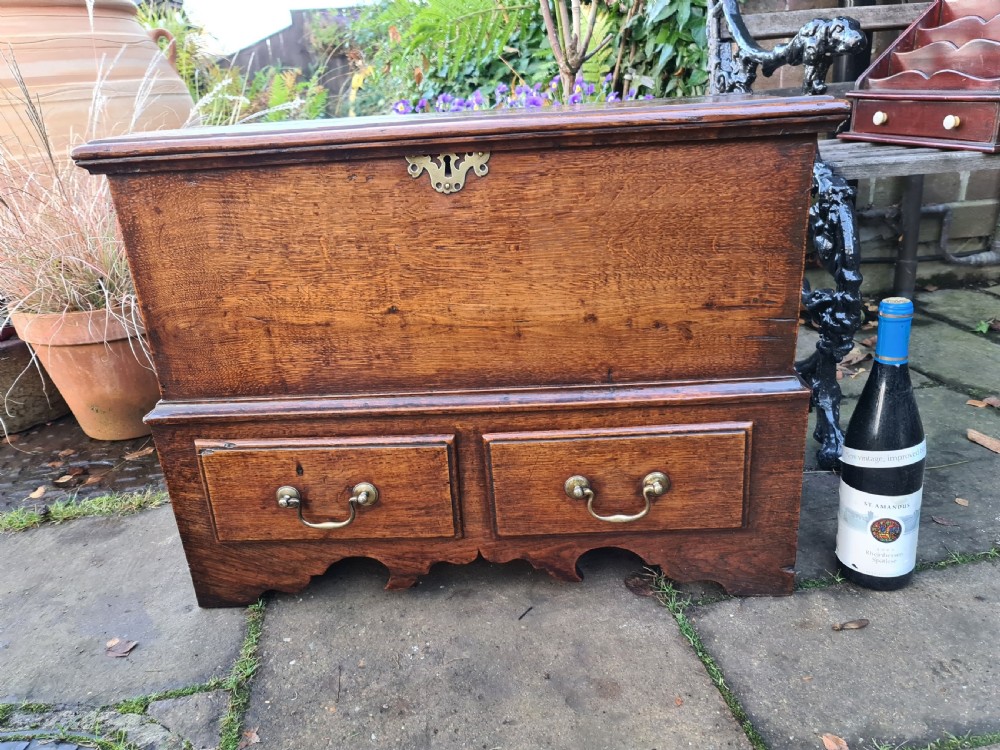 18th Century Oak Welsh Coffer Bach View III
