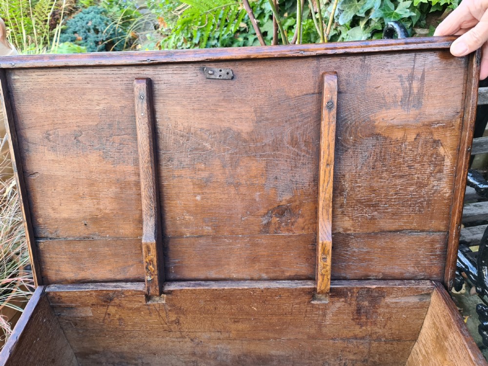 18th Century Oak Welsh Coffer Bach View V