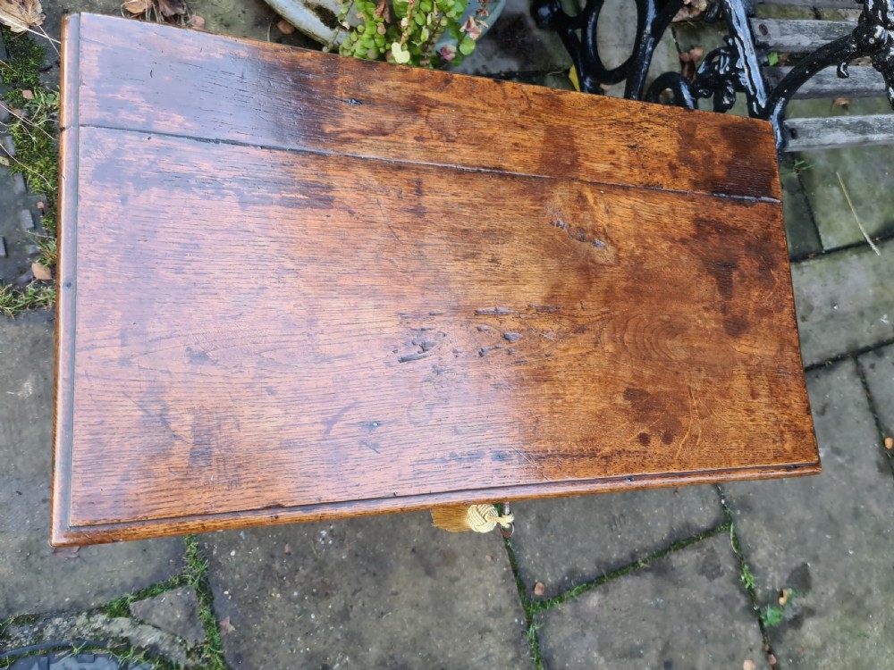18th Century Oak Welsh Coffer Bach View XI