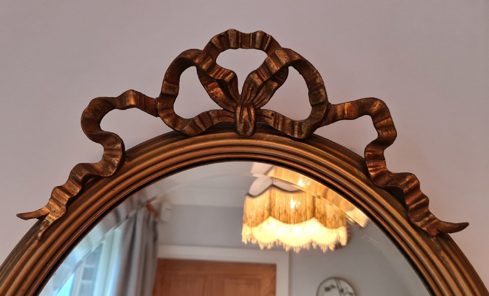 Early 19th Century Oval Wall Mirror View II