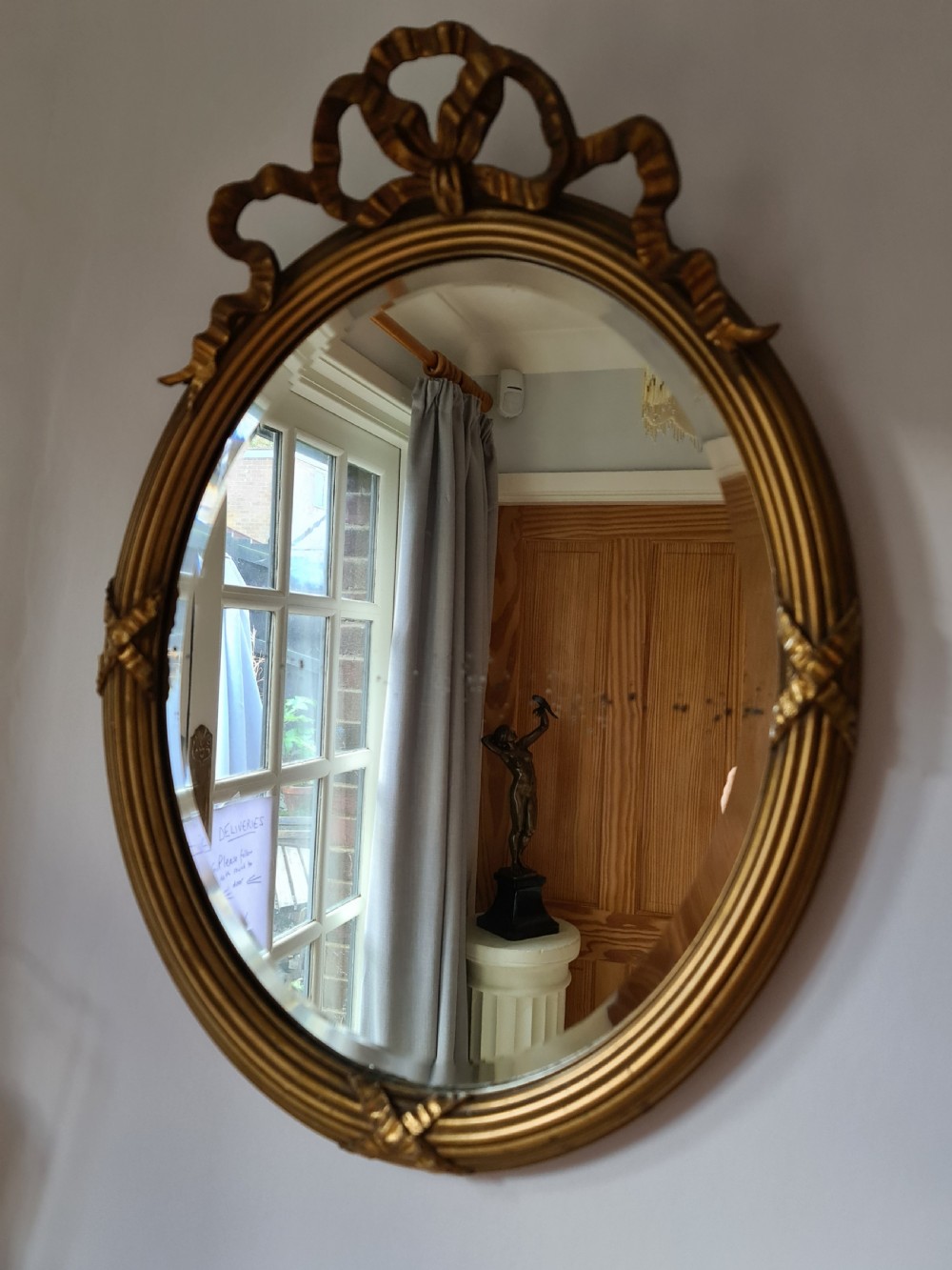 Early 19th Century Oval Wall Mirror View V