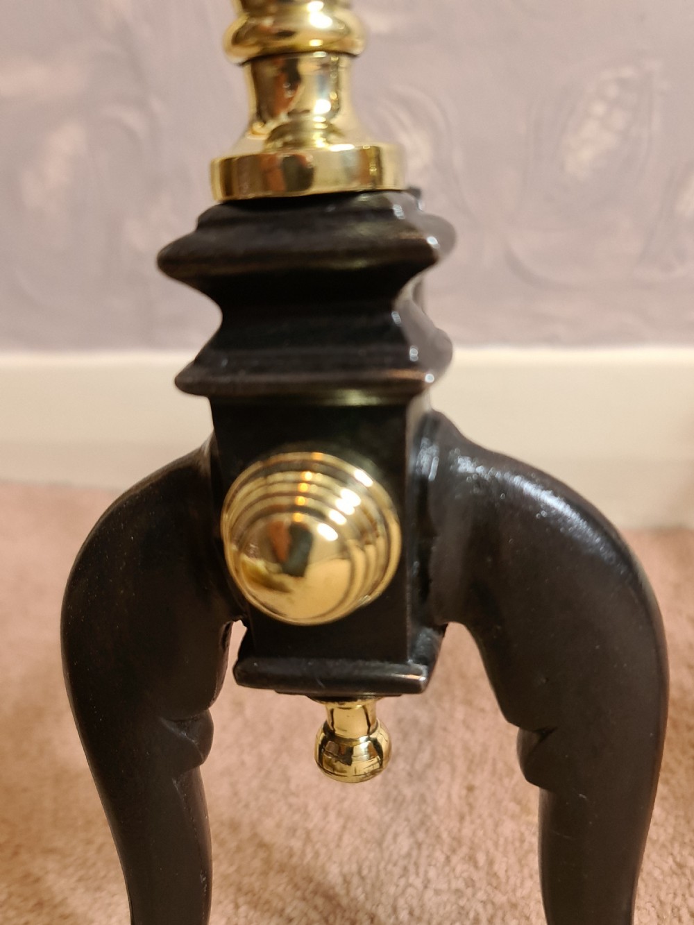Fine set of 19th Century Fire Dogs View III