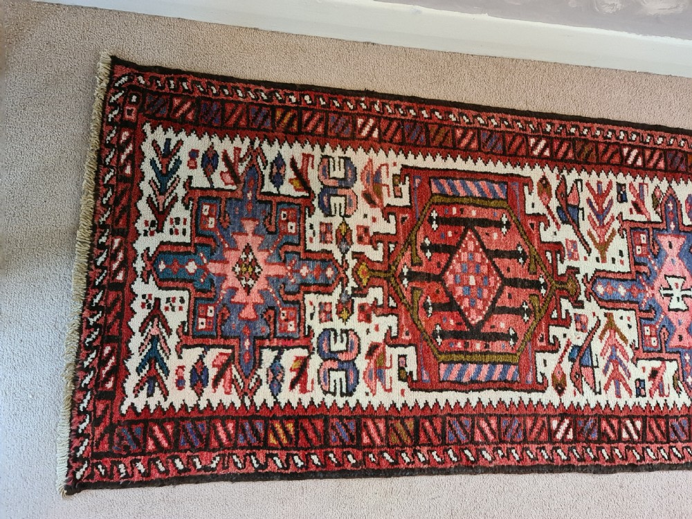 Persian Heriz Runner c1930 View IV