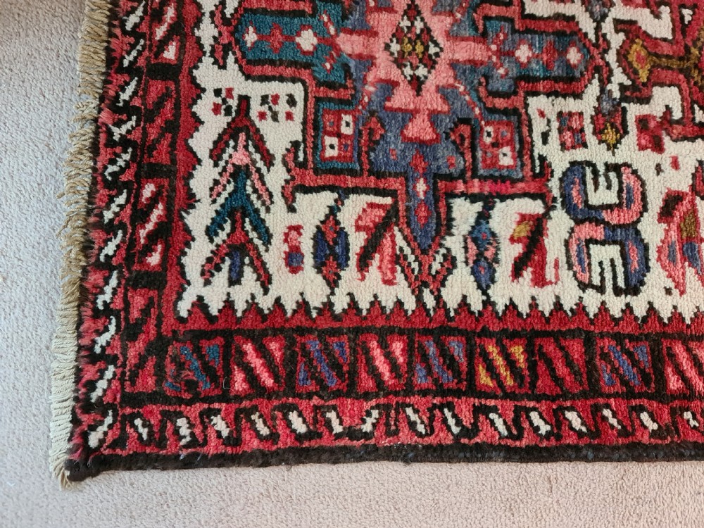Persian Heriz Runner c1930 View V