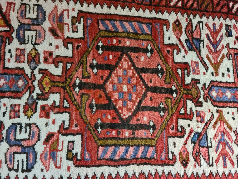Persian Heriz Runner c1930 View VI