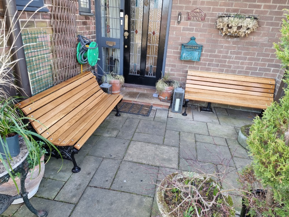 Exceptional PAIR of Coalbrookdale Garden Benches View II