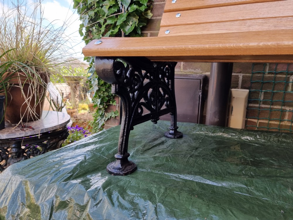 Exceptional PAIR of Coalbrookdale Garden Benches View VIII