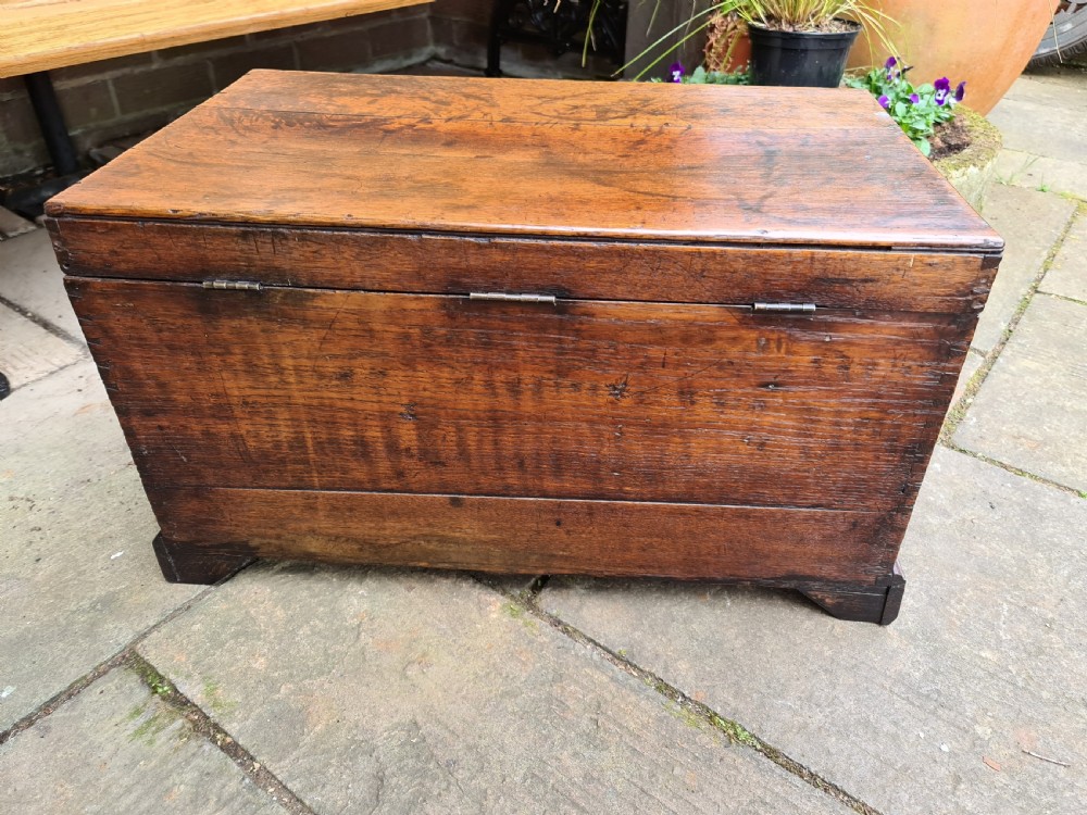 A Neat Oak Estate Deed Box 18th Century View XI