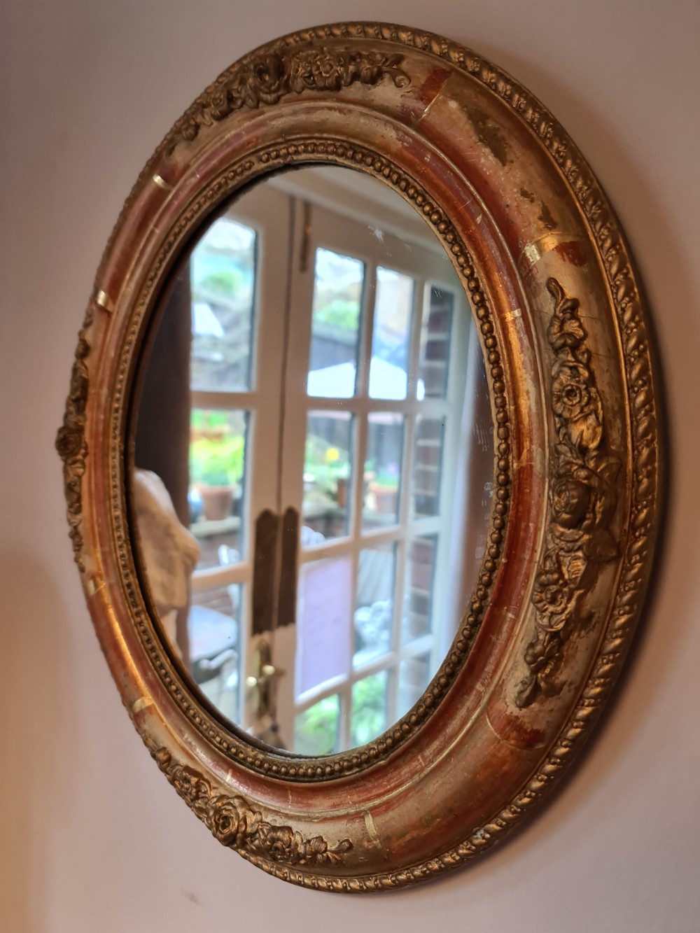 Small 19th Century French Mirror View VI
