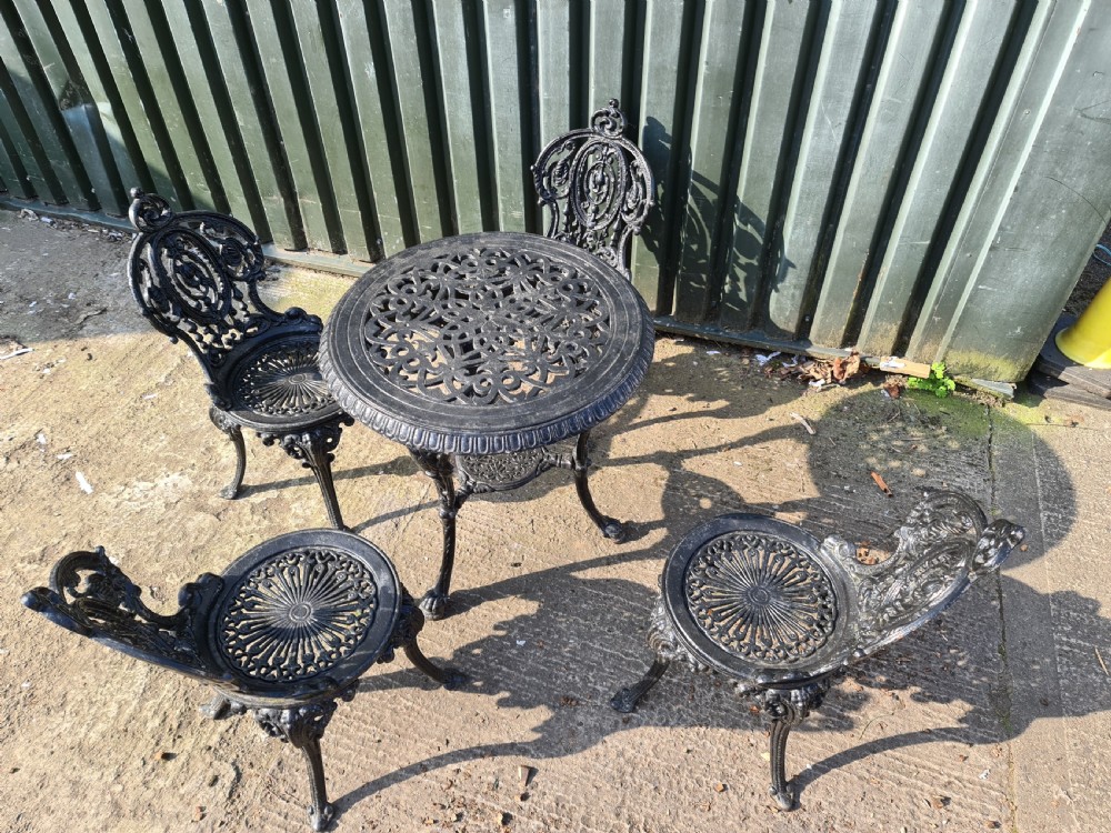 Handsome Heavy Cast-iron Garden set View VIII