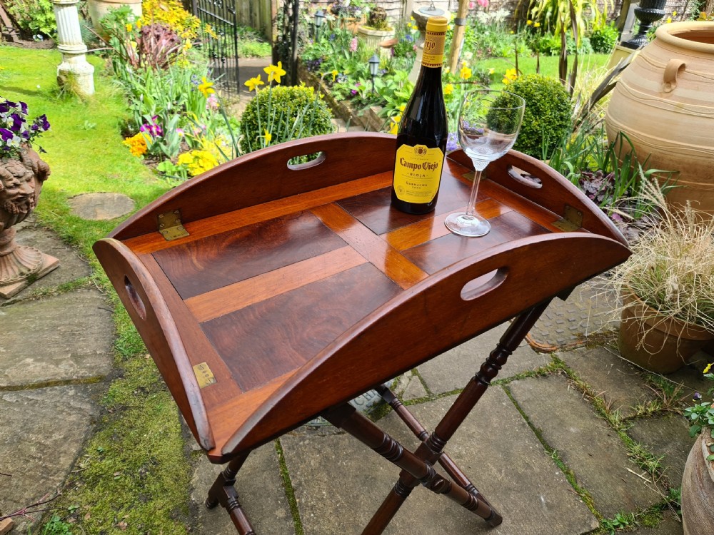 Georgian Mahogany Butlers Tray c1800 View V