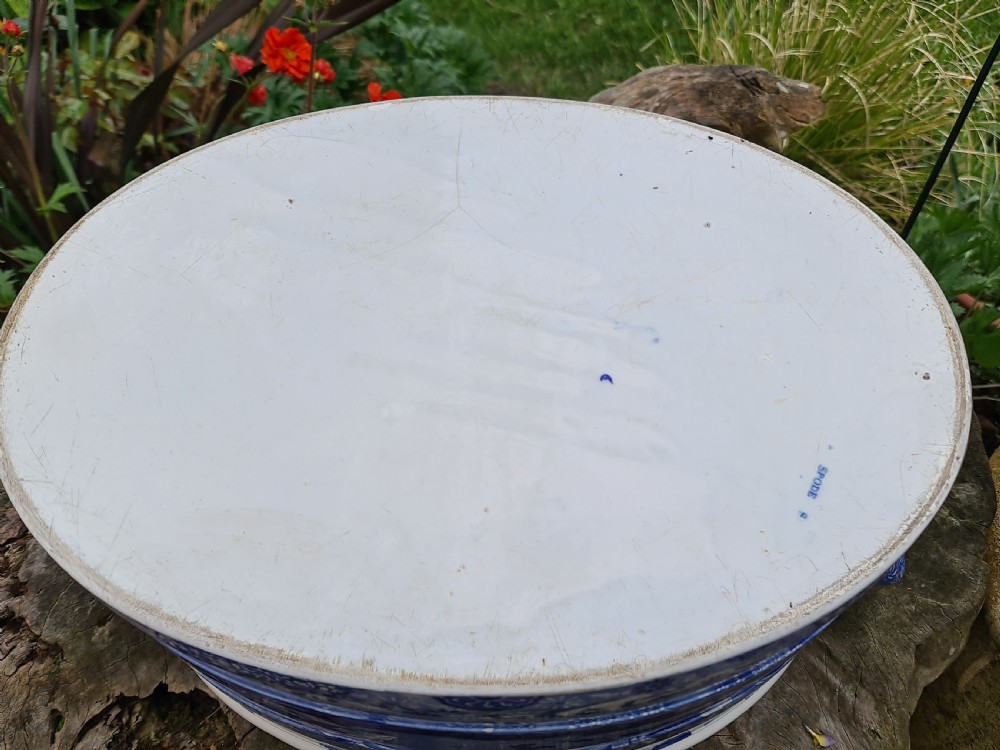 Early 19th Century Spode Blue & White Footbath View X