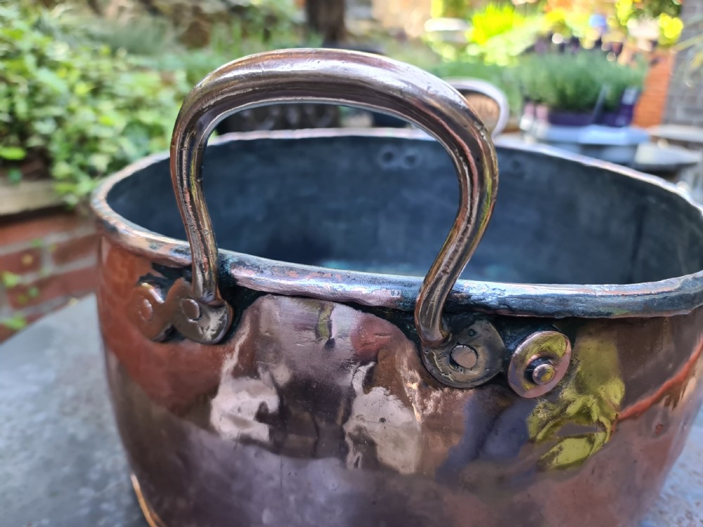 Large Oval early 19th Century Copper Pot View IX