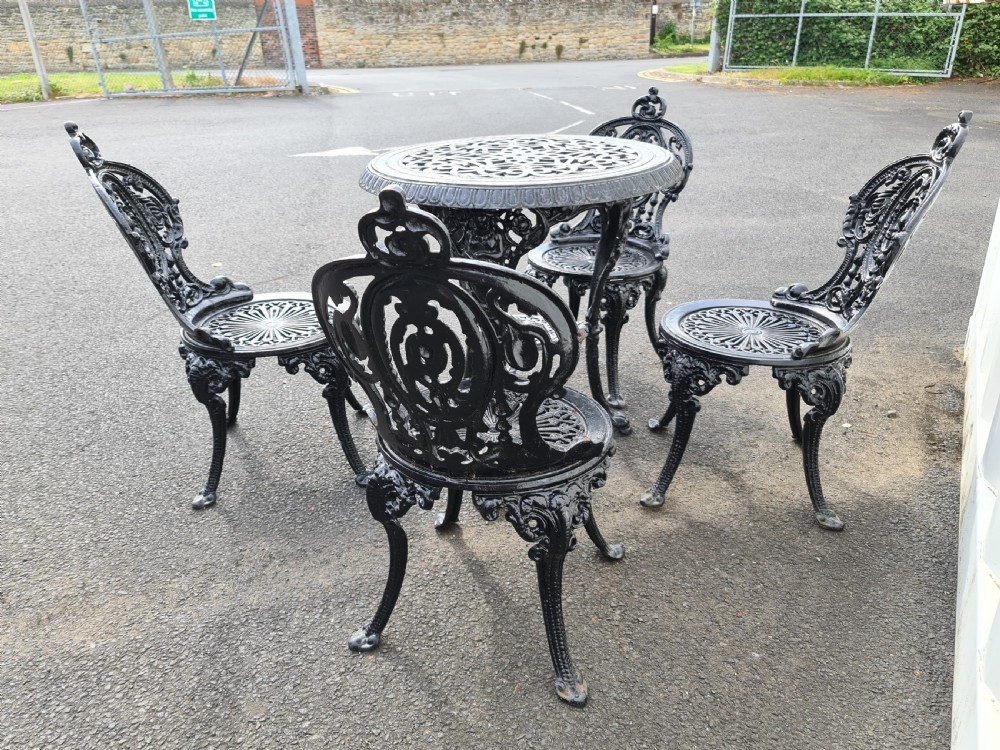 Handsome Heavy Cast-iron Garden set View III