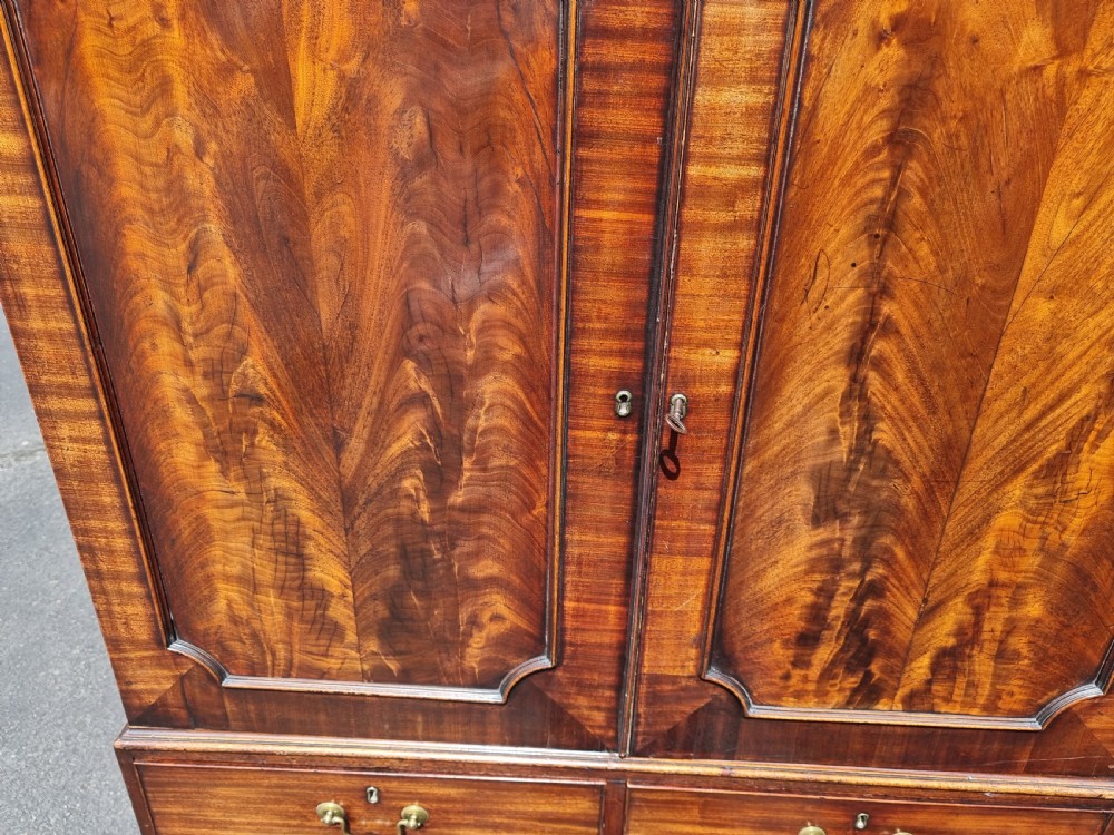 Handsome Small Mahogany Press View IX