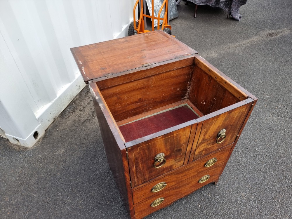 Georgian Mahogany Night Stand View V