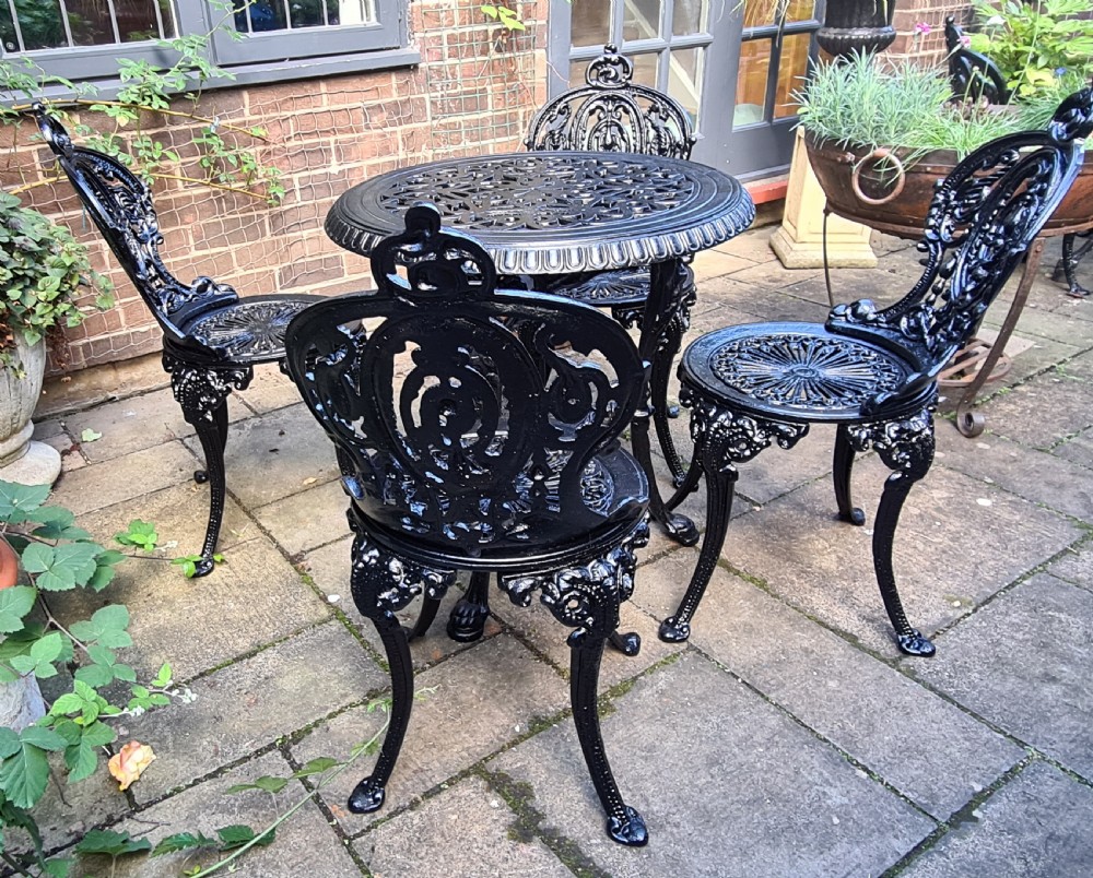 Handsome Heavy Cast-iron Garden set View XI