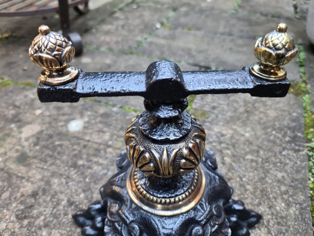 Extremely Unusual and Ornate pair of Fire Dogs View VIII