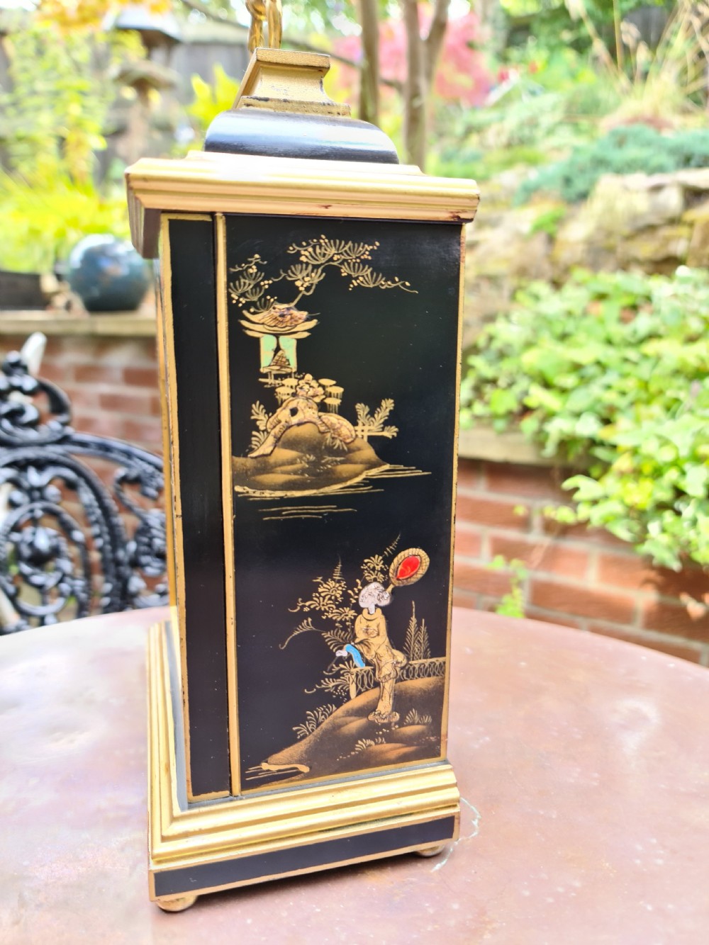 Quality Lacquered Bracket Clock by Elliott of London View VII